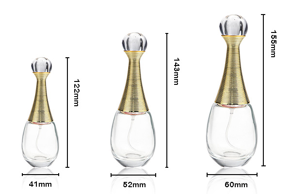 unique glass perfume bottle