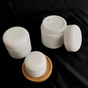 China Wholesale Skin Care Bottle Manufacturer Factory – 
 15g Eye Cream Jar 50g 100g Luxury Opal Glass Moisturizer Cream Jar – Nayi