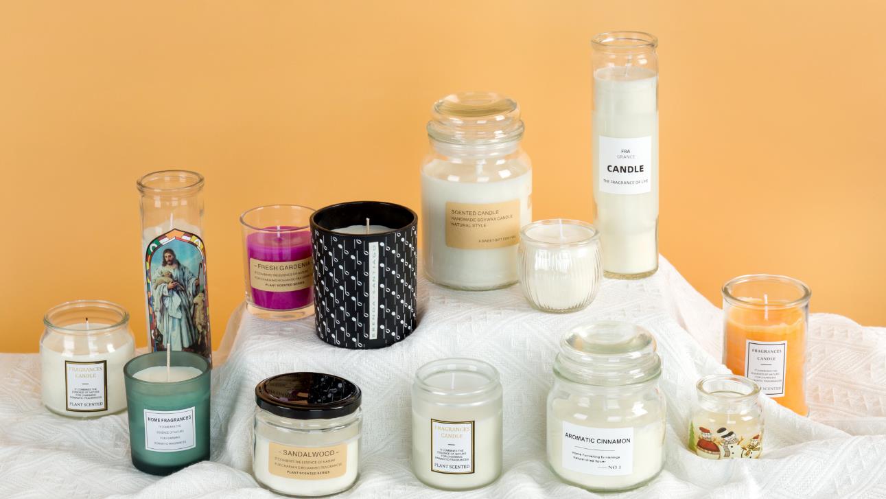 wholesale glass candle jars
