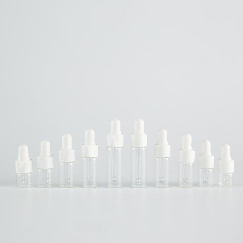 1ML 2ML 3ML Transparent Glass Dropper Vials for Cosmetic - Xuzhou OLU Daily Products Co., Ltd.