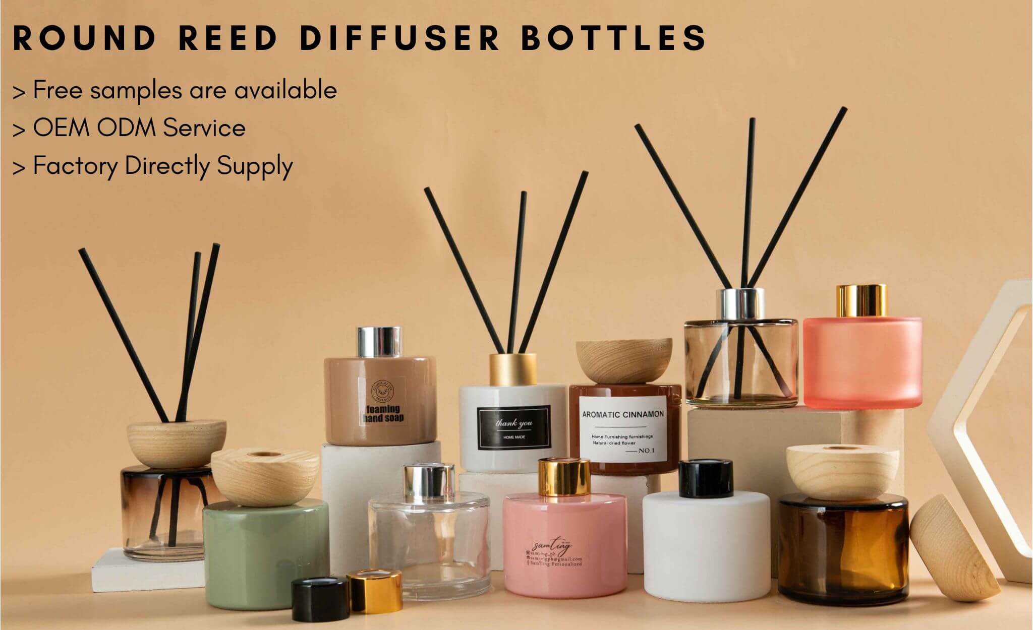 wholesale reed diffuser glass bottles