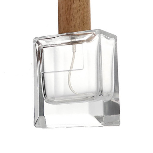 wooden lid perfume bottle