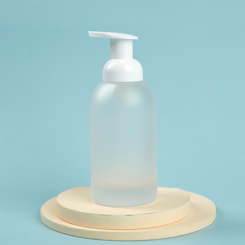 375ml Frosted Clear Foam Soap Dispenser Glass Bottle